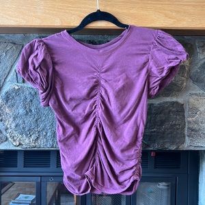 Short Sleeve Lavender/Purple Free People t-shirt